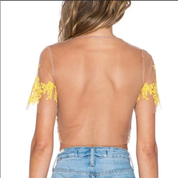 NEW For love and Lemons lace mesh top SOLD OUT - Picture 2 of 7